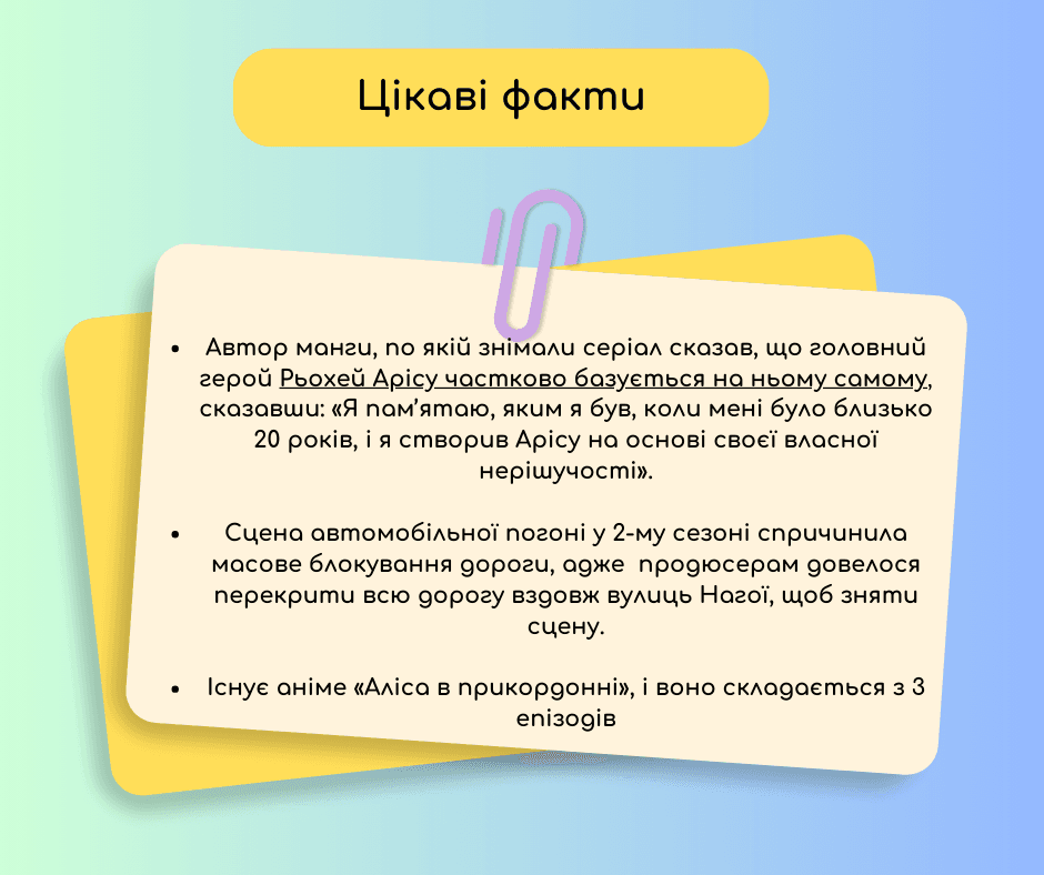 Аліса в Прикордонні - Навчальні матеріали про телесеріал 2